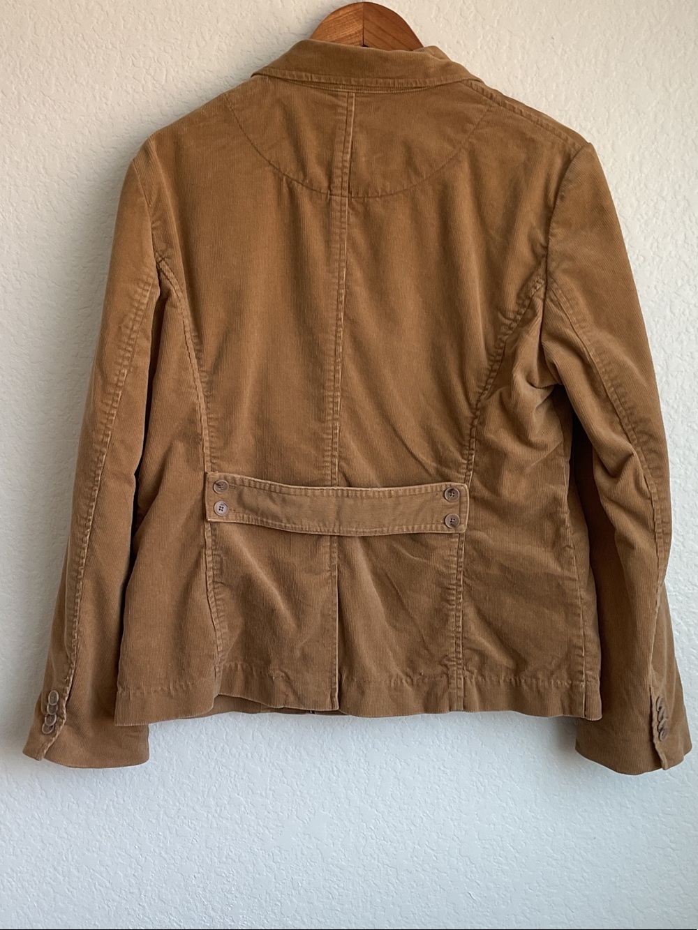 Lands' End Camel Corduroy Blazer Women’s Size 12 | flawed - Picture 5 of 11